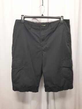 Tony Hawk Men's Black Cargo Shorts Size 36 100% Cotton Rugged Skate Streetwear